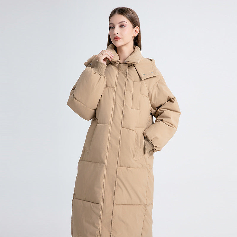 Aurelina - Elegant Quilted Long Winter Coat