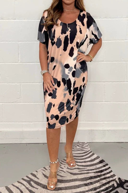 Louisa - Loose Casual Leopard Print Dress