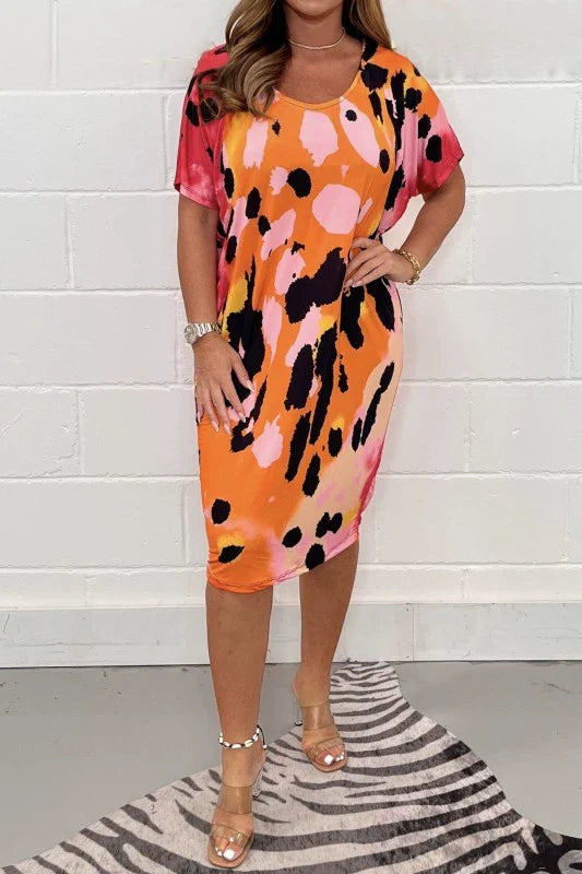 Louisa - Loose Casual Leopard Print Dress