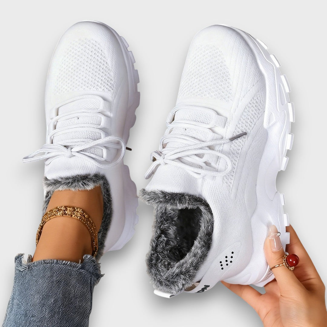 Jorivienne - Baskets d’Hiver Chaudes à Lacets Confort Plus