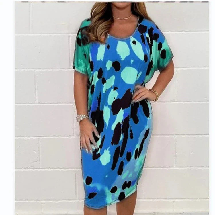 Louisa - Loose Casual Leopard Print Dress