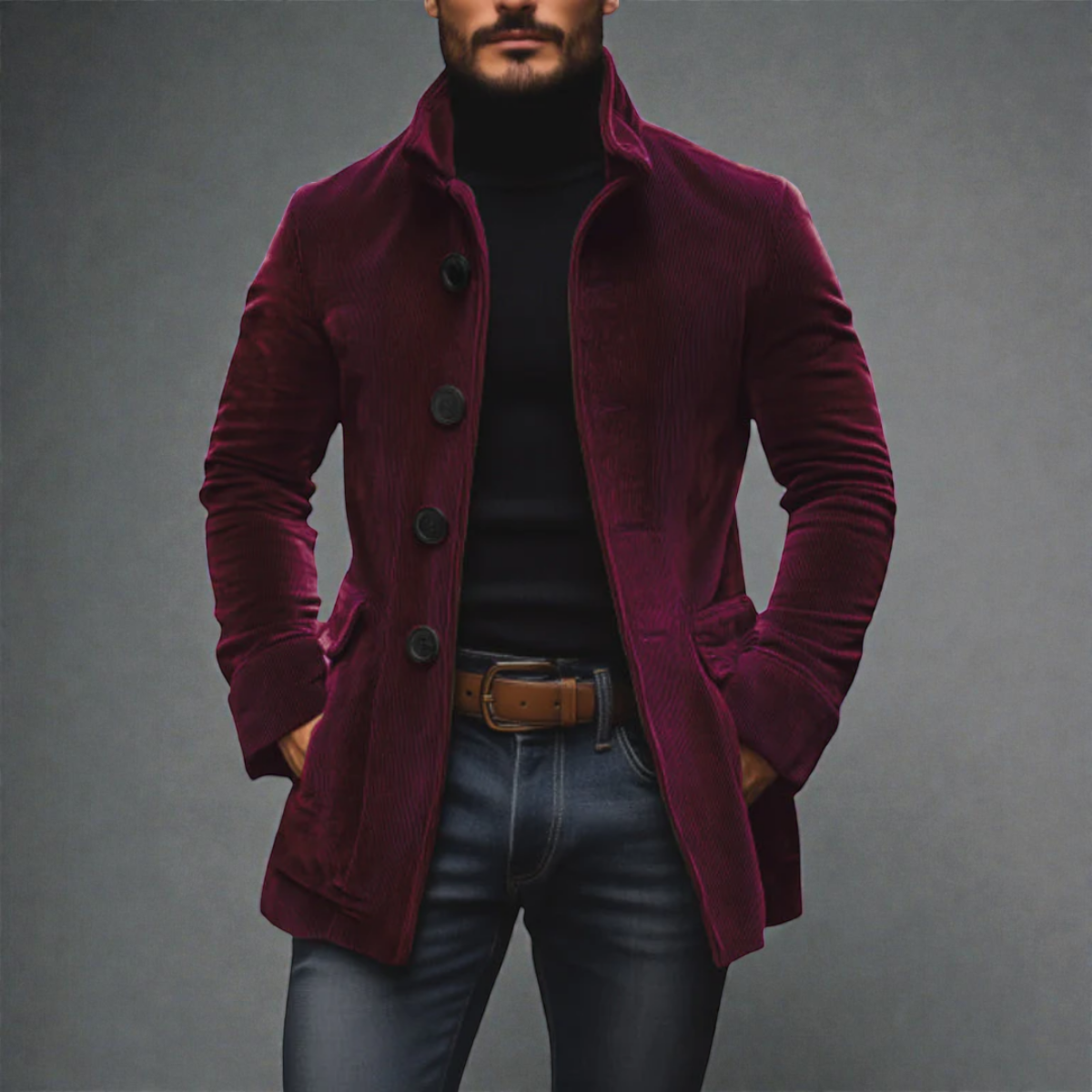 Carel - Men's Corduroy Jacket: Timeless Elegance