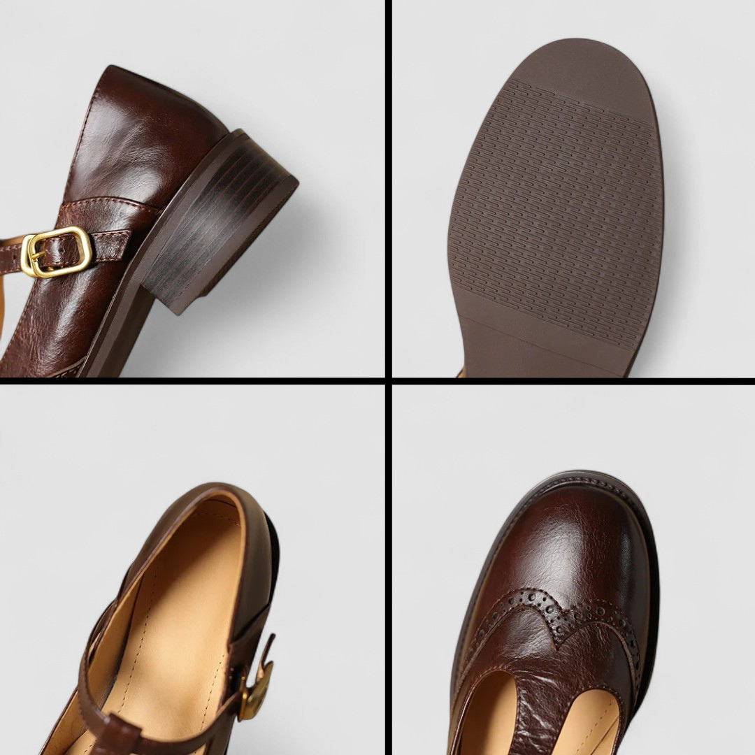 Seliora - Chaussures Mary Jane orthopédiques pour femme avec boucle ajustable