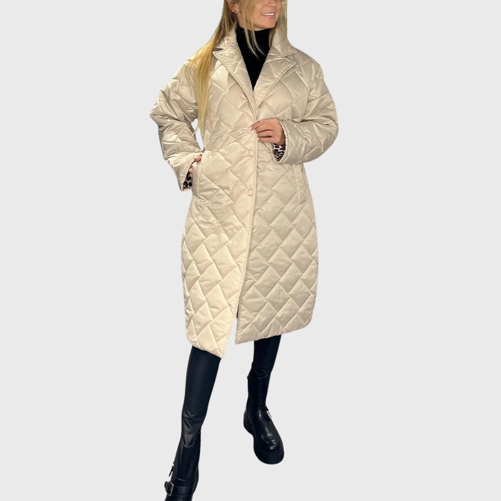 Alissara - Manteau Matelassé Réversible Élégant