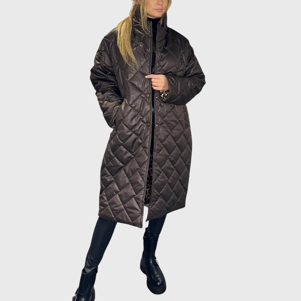 Alissara - Manteau Matelassé Réversible Élégant