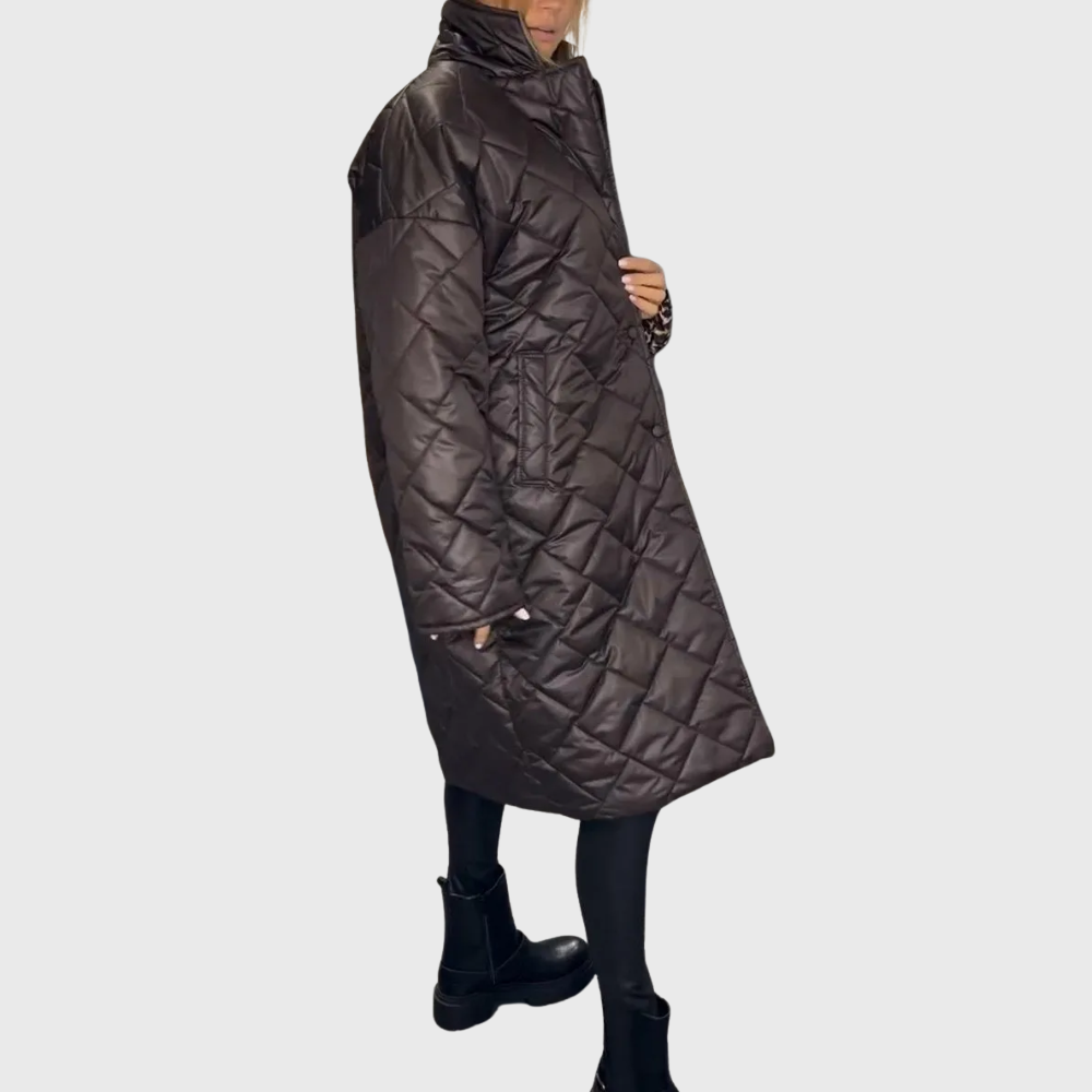 Alissara - Manteau Matelassé Réversible Élégant