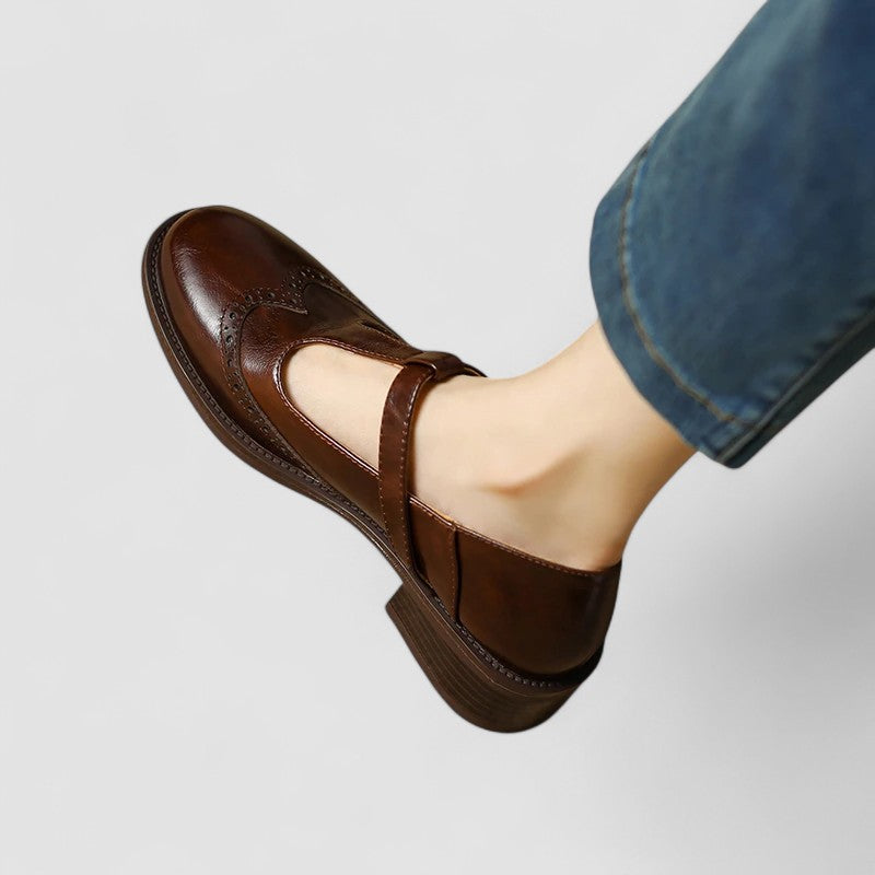 Seliora - Chaussures Mary Jane orthopédiques pour femme avec boucle ajustable