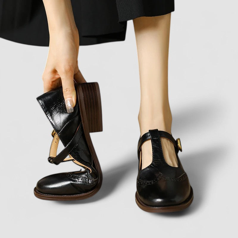 Seliora - Chaussures Mary Jane orthopédiques pour femme avec boucle ajustable