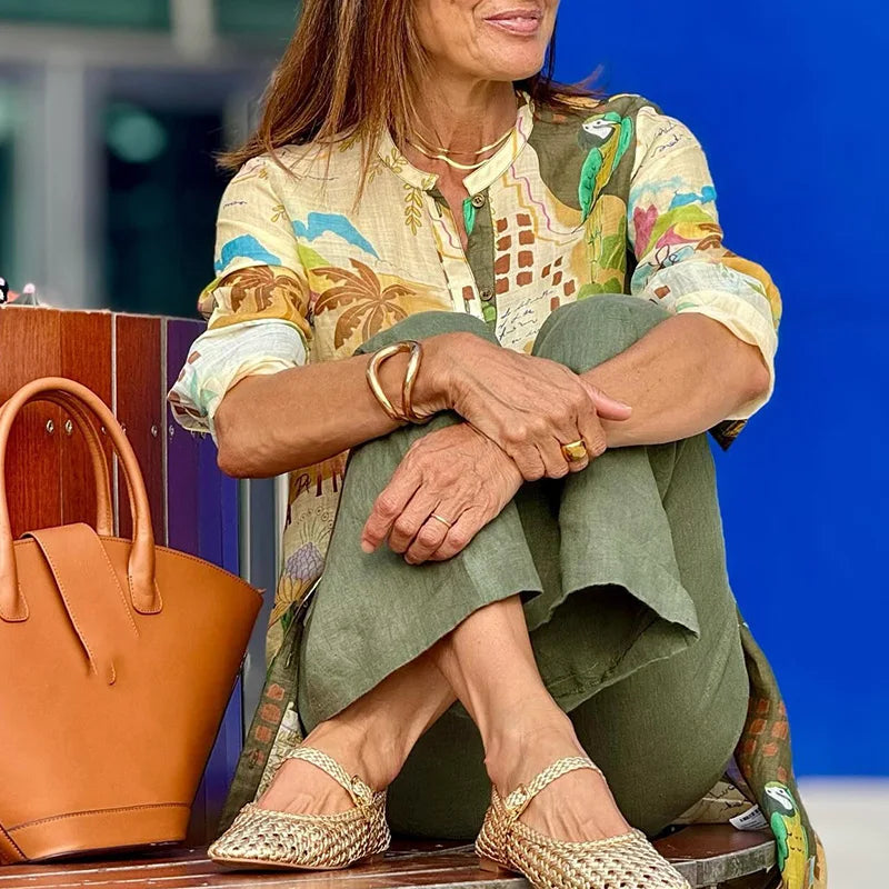 Galina - Ensemble en lin pour femme