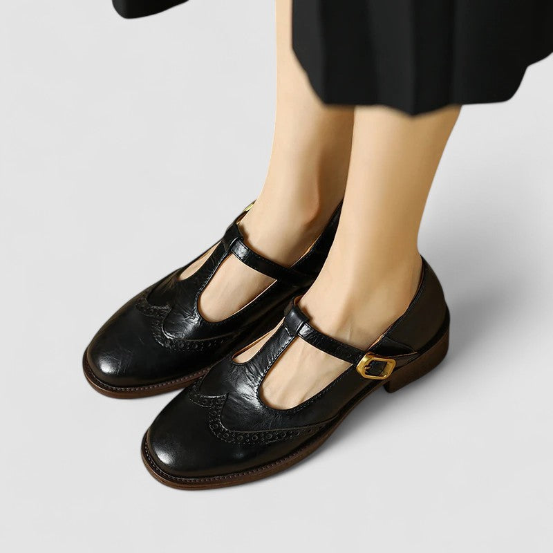 Seliora - Chaussures Mary Jane orthopédiques pour femme avec boucle ajustable