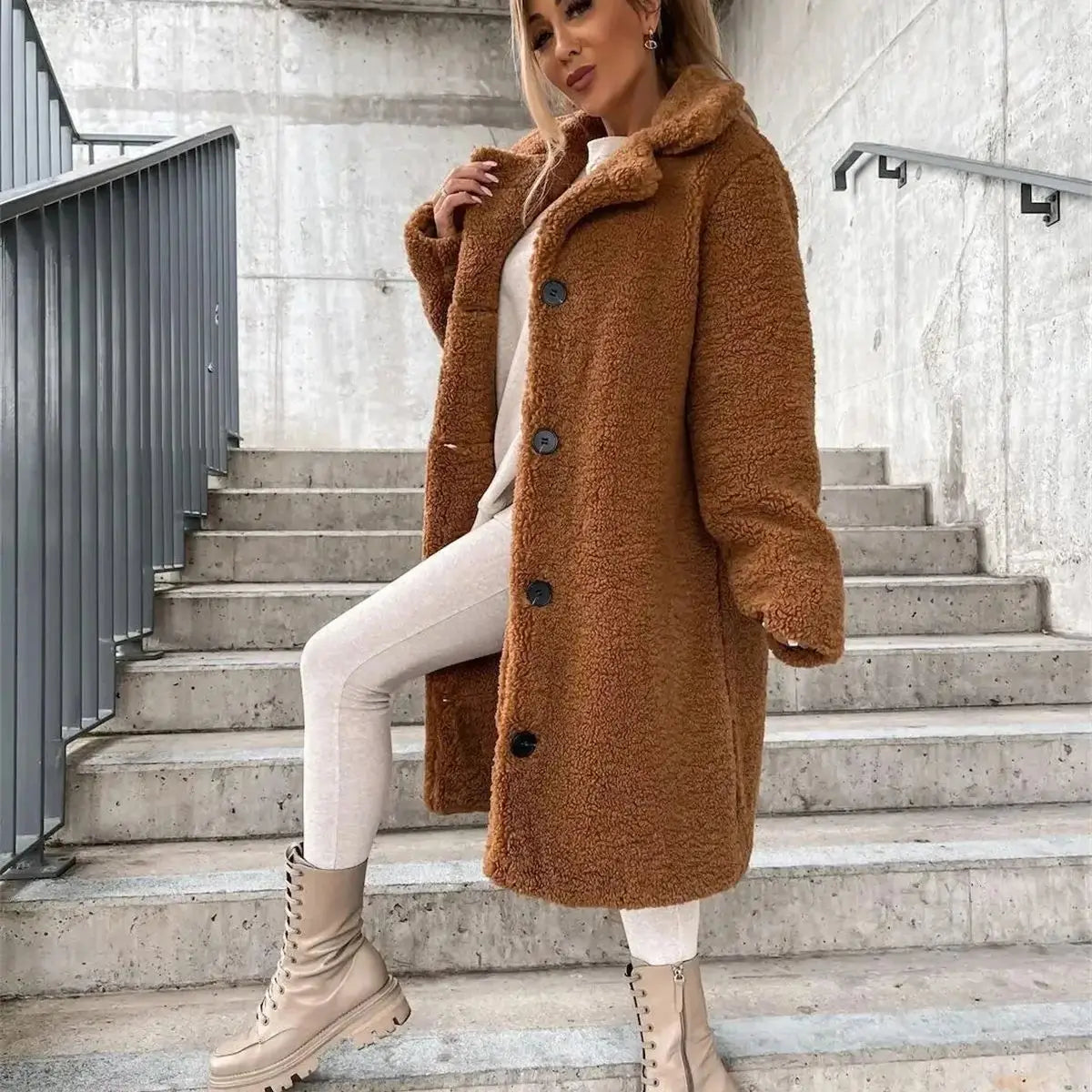Presina - Elegant teddy coat for women