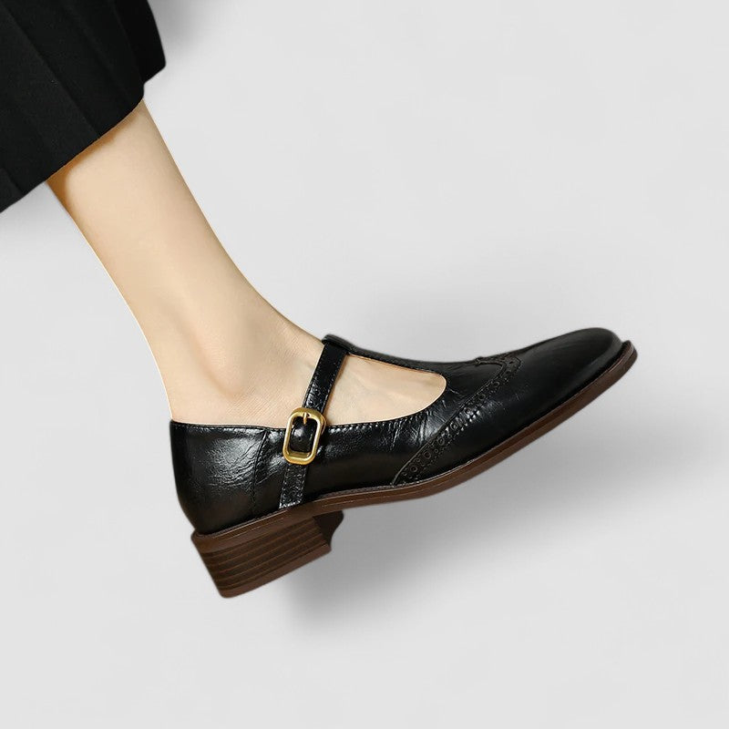 Seliora - Chaussures Mary Jane orthopédiques pour femme avec boucle ajustable