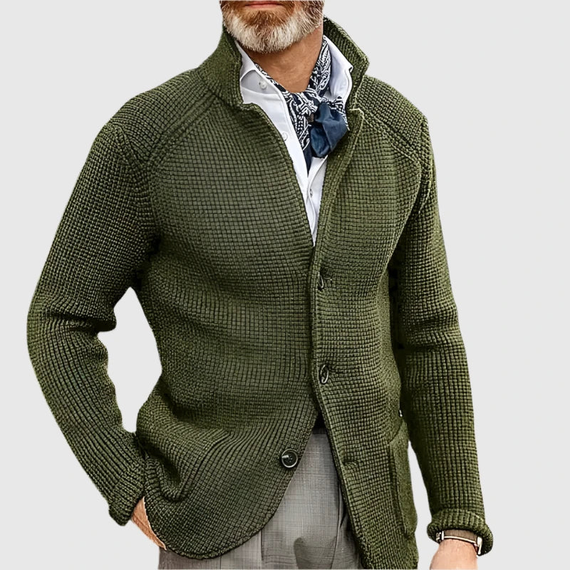 Arnaud - Men's Retro Military Style Cardigan