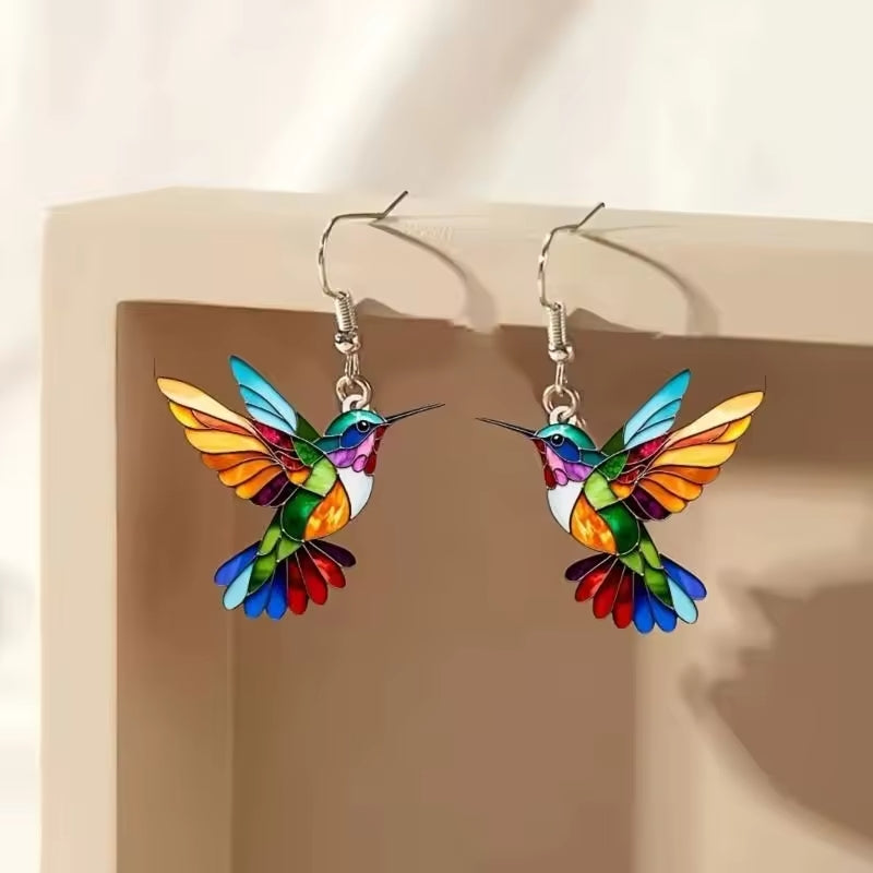 Helirianne - Collier et Boucles d’Oreilles Colibri Élégants