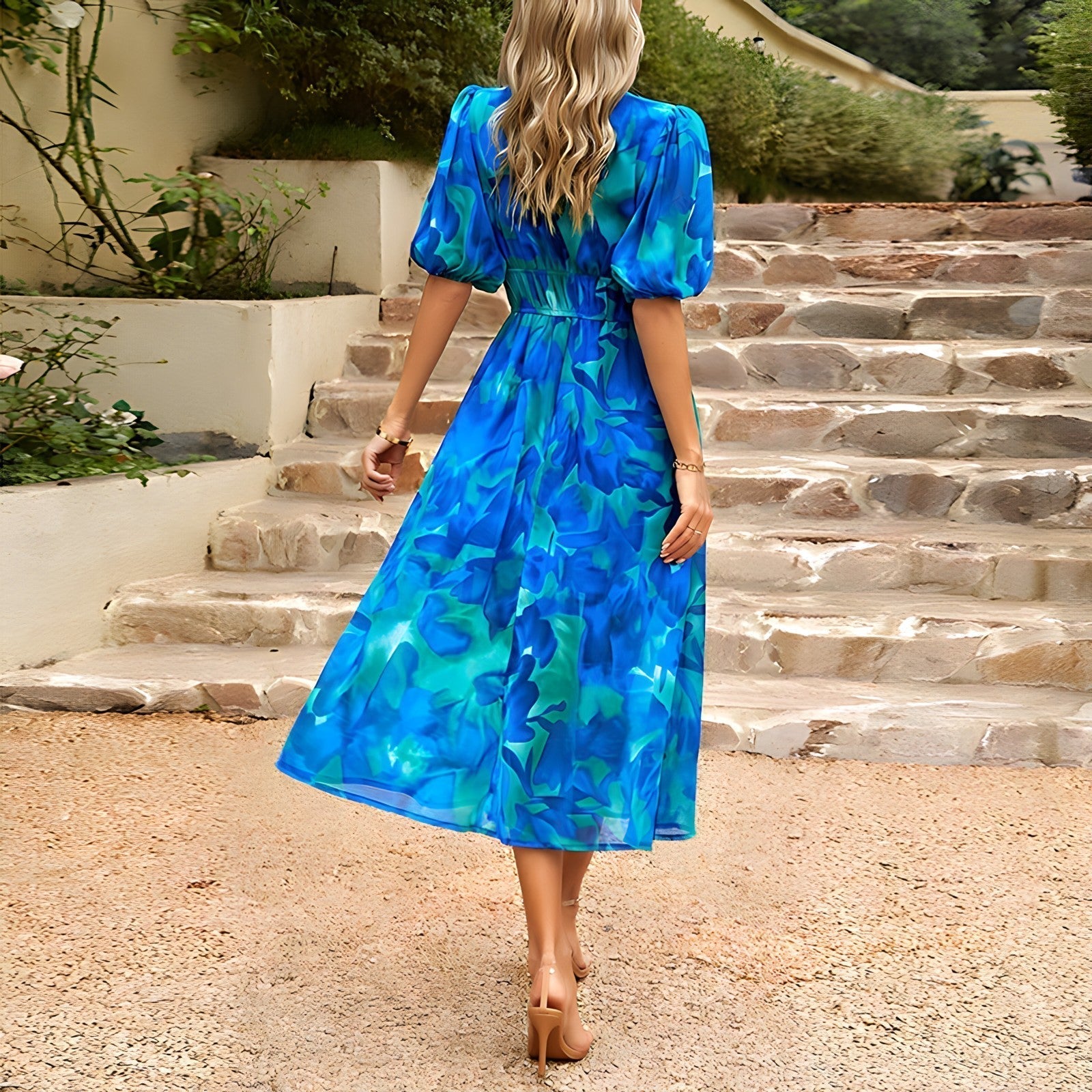 Téa - Robe Élégante à Décolleté en V