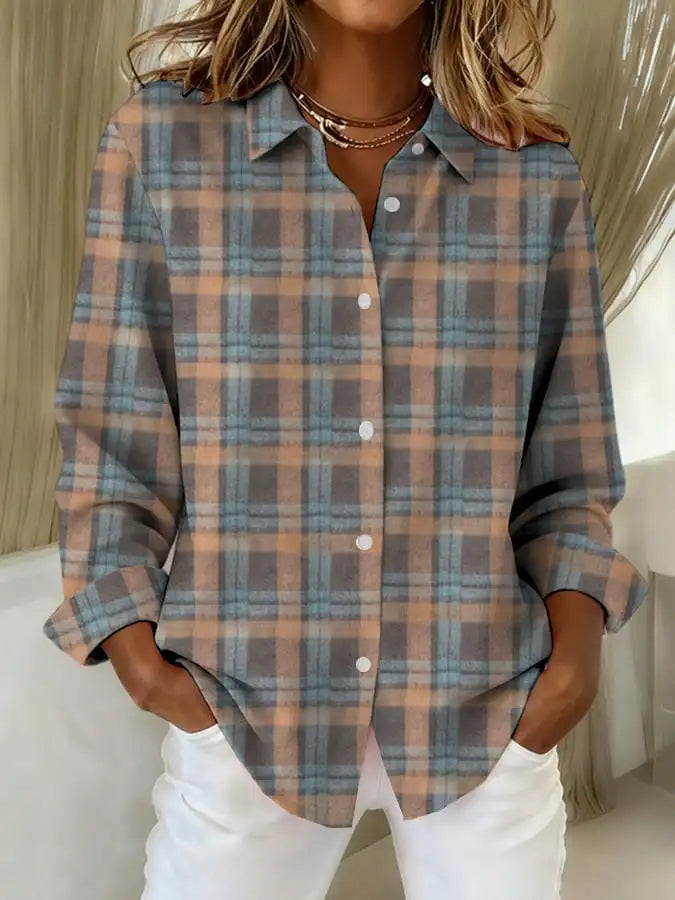 Isellora - Soft Check Cardigan