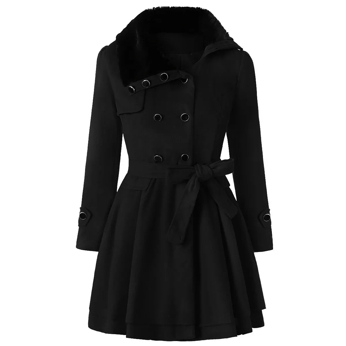 Mila - Slim Wool Coat, Elegance and Warmth