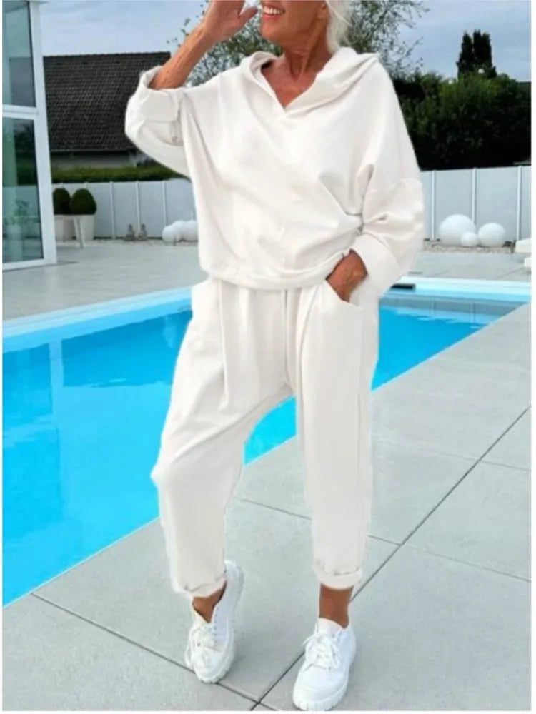 Adrienne - Comfort Hoodie & Harem Pants Set