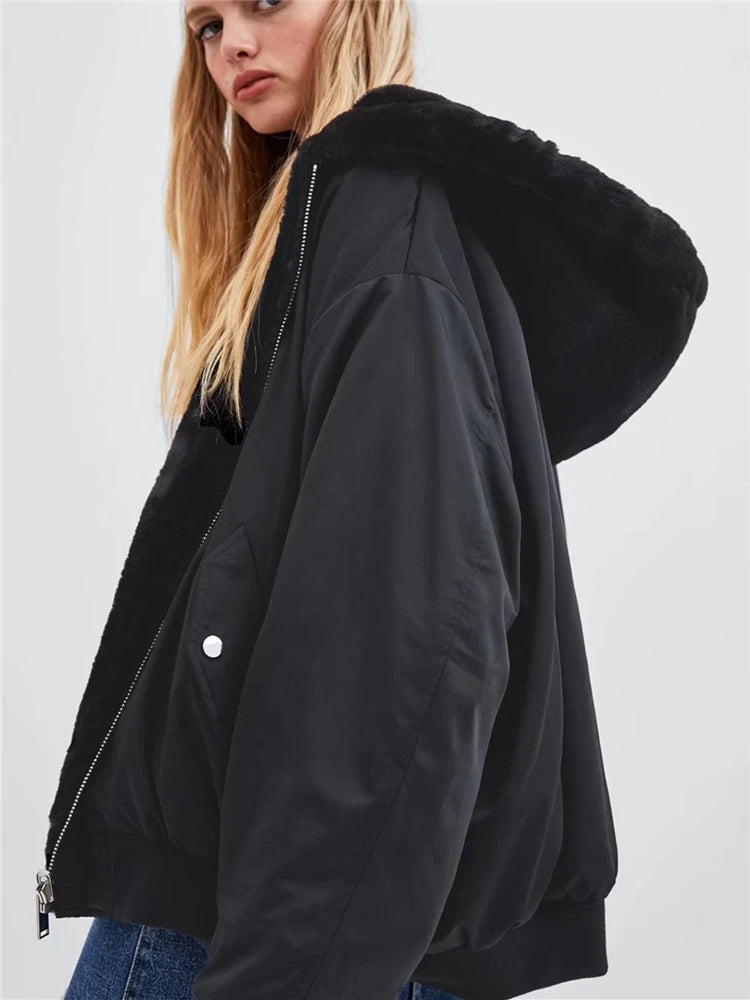 Anne - Veste Bomber Réversible Femme Hiver 2024