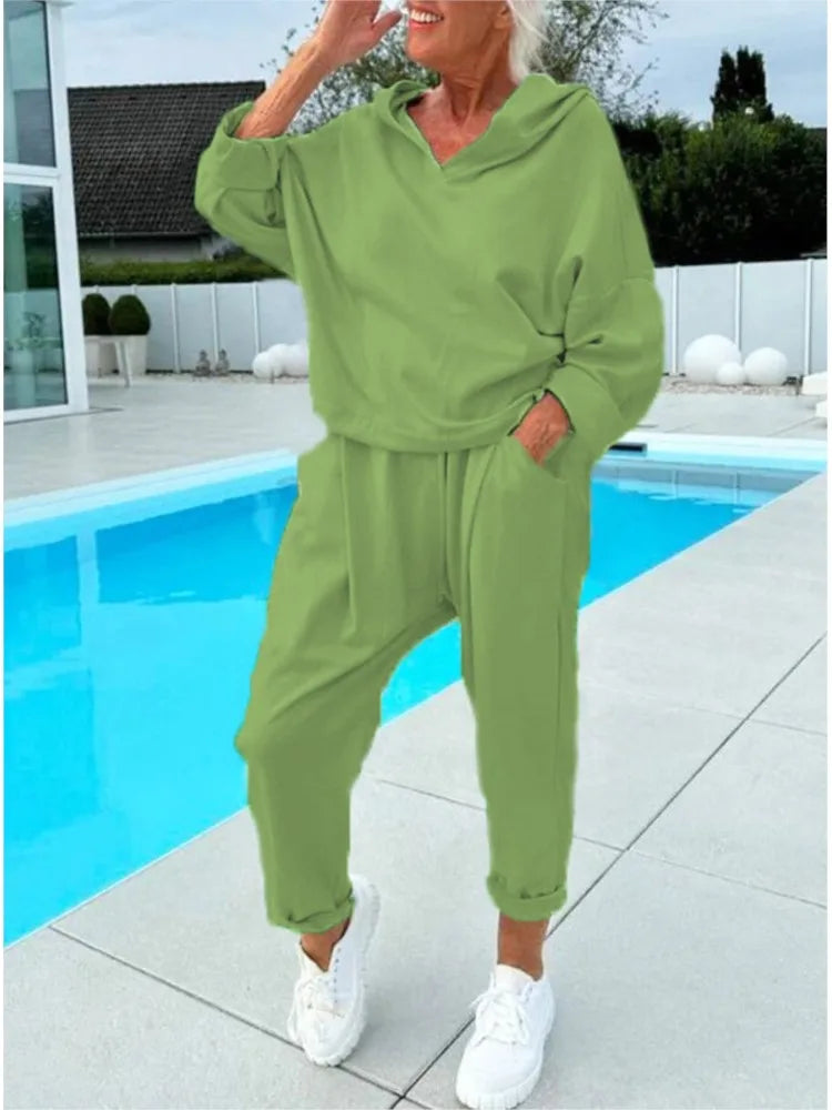 Adrienne - Comfort Hoodie & Harem Pants Set