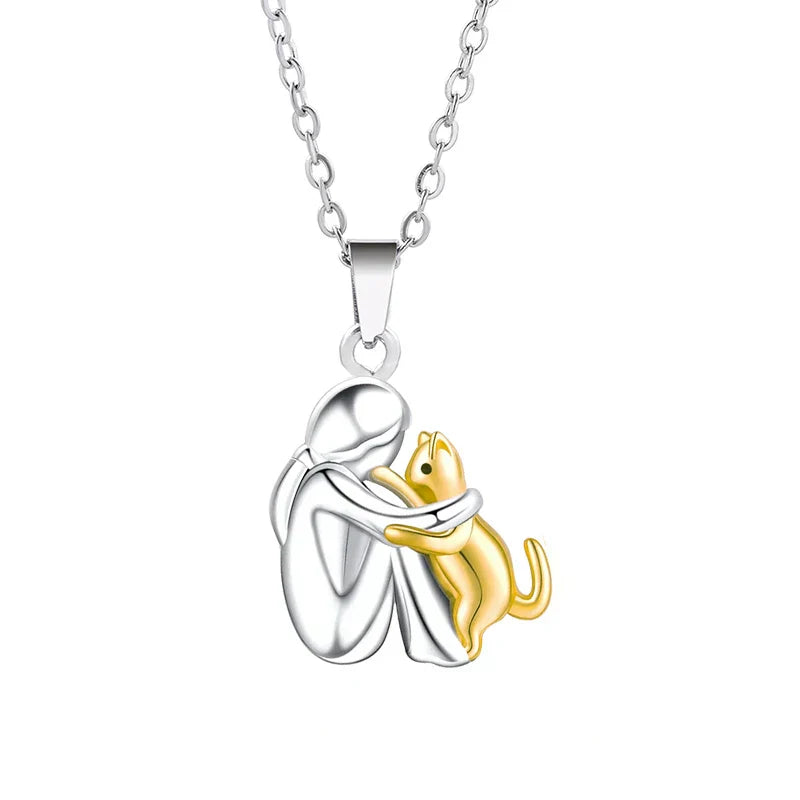 Aurelinea - Colliers pendentifs Chien & Chat | Le cadeau émotionnel parfait