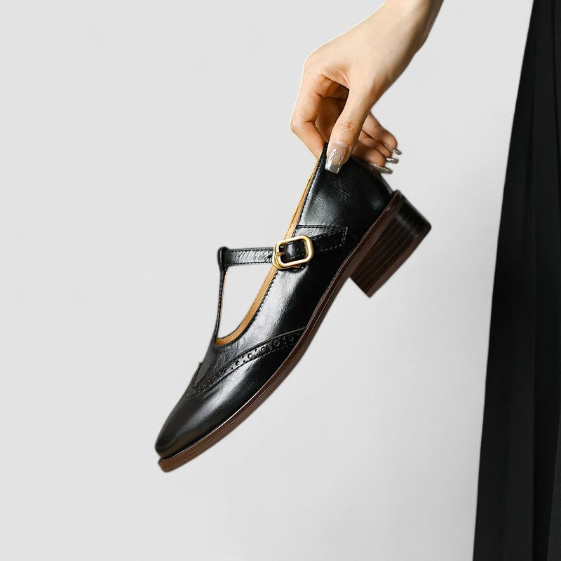 Seliora - Chaussures Mary Jane orthopédiques pour femme avec boucle ajustable