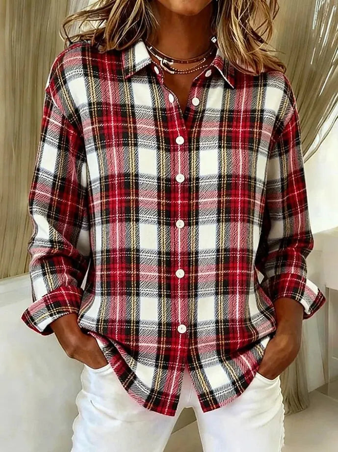 Isellora - Soft Check Cardigan