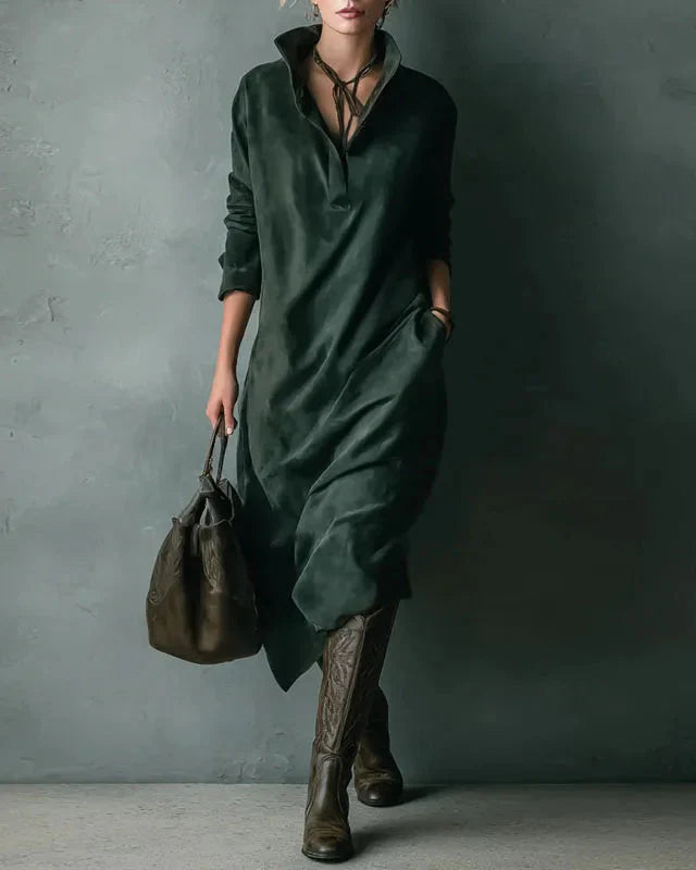 Thaliravessa - Robe Longue Drapée Fluide