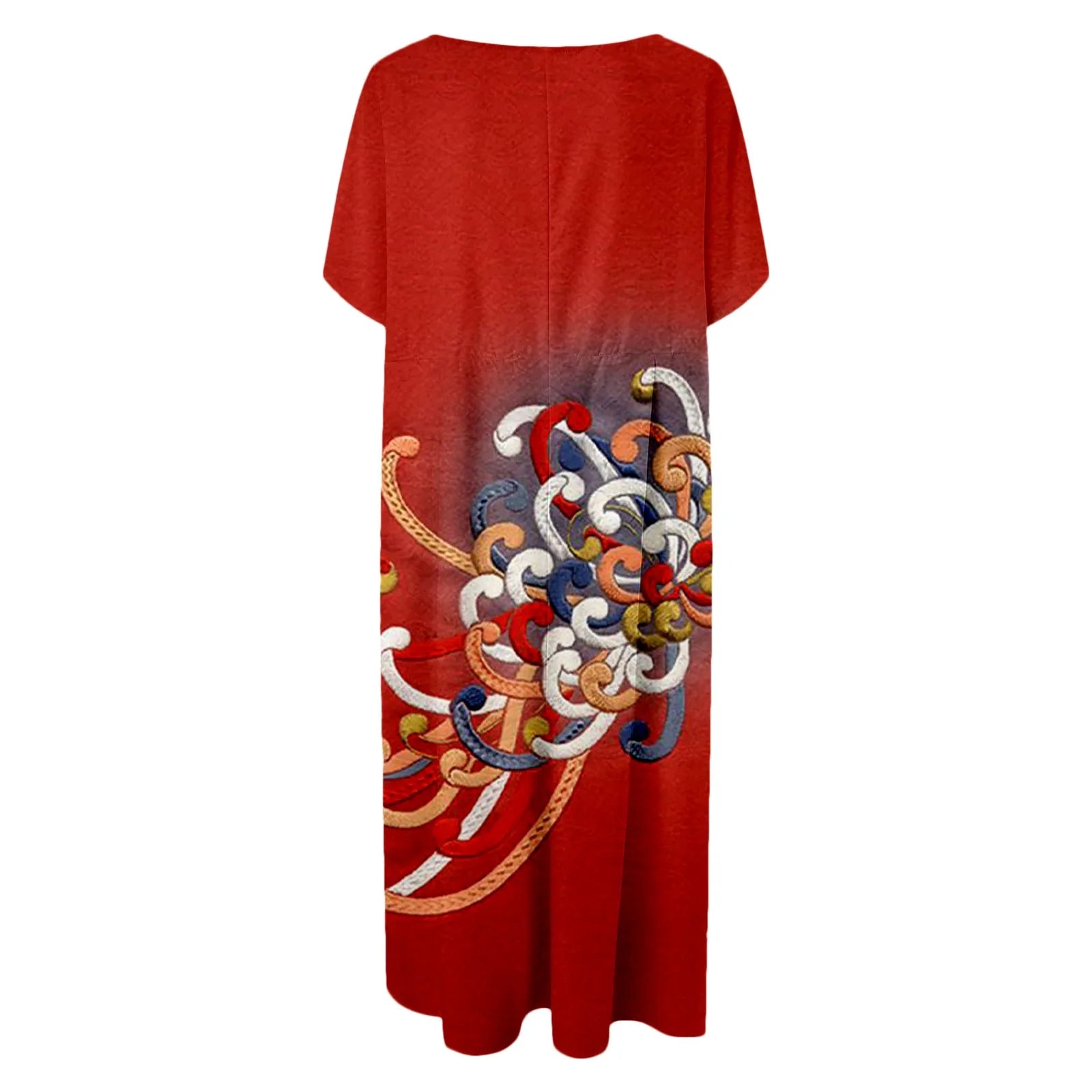 Dahlia - Robe à fleurs avec décolleté en V