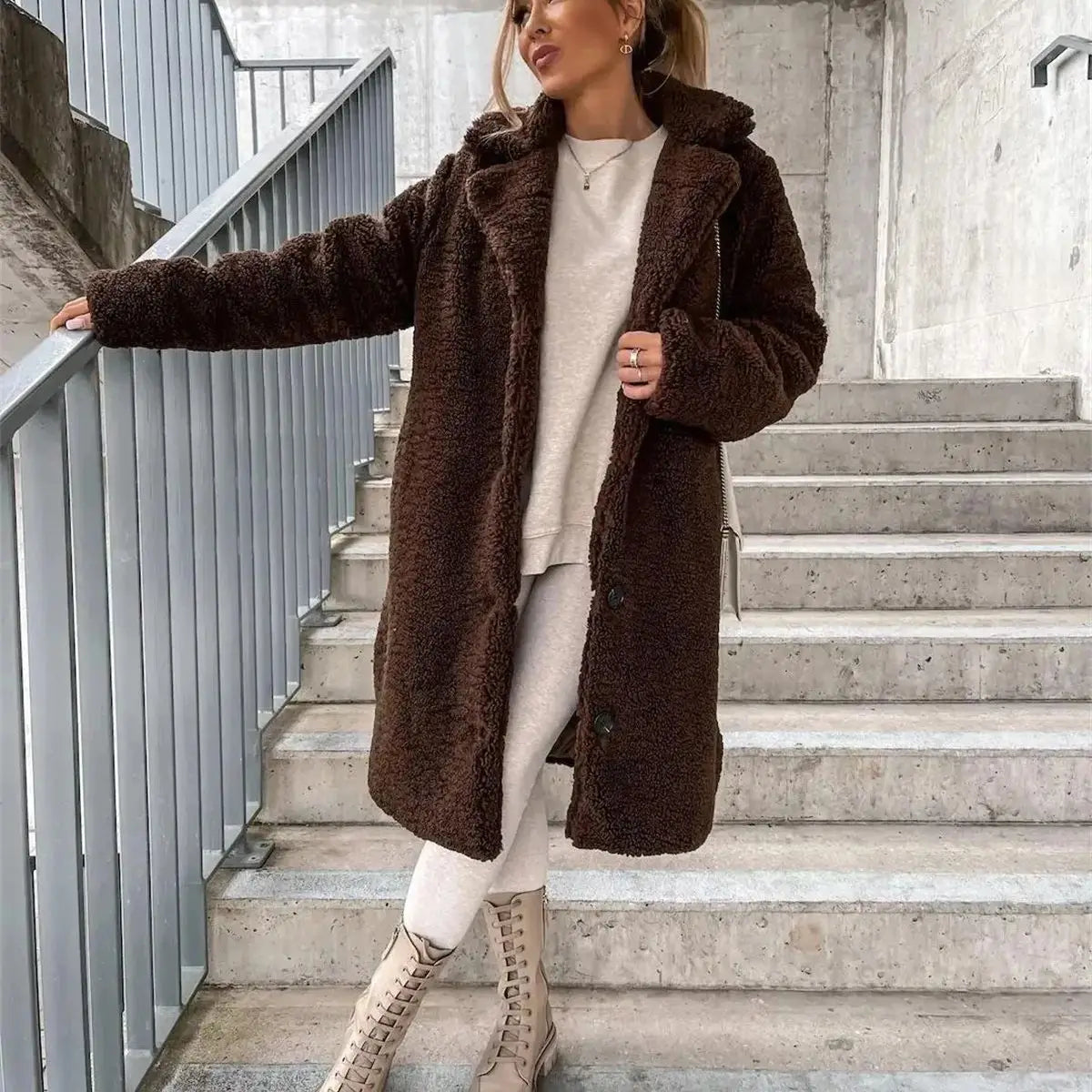 Presina - Elegant teddy coat for women