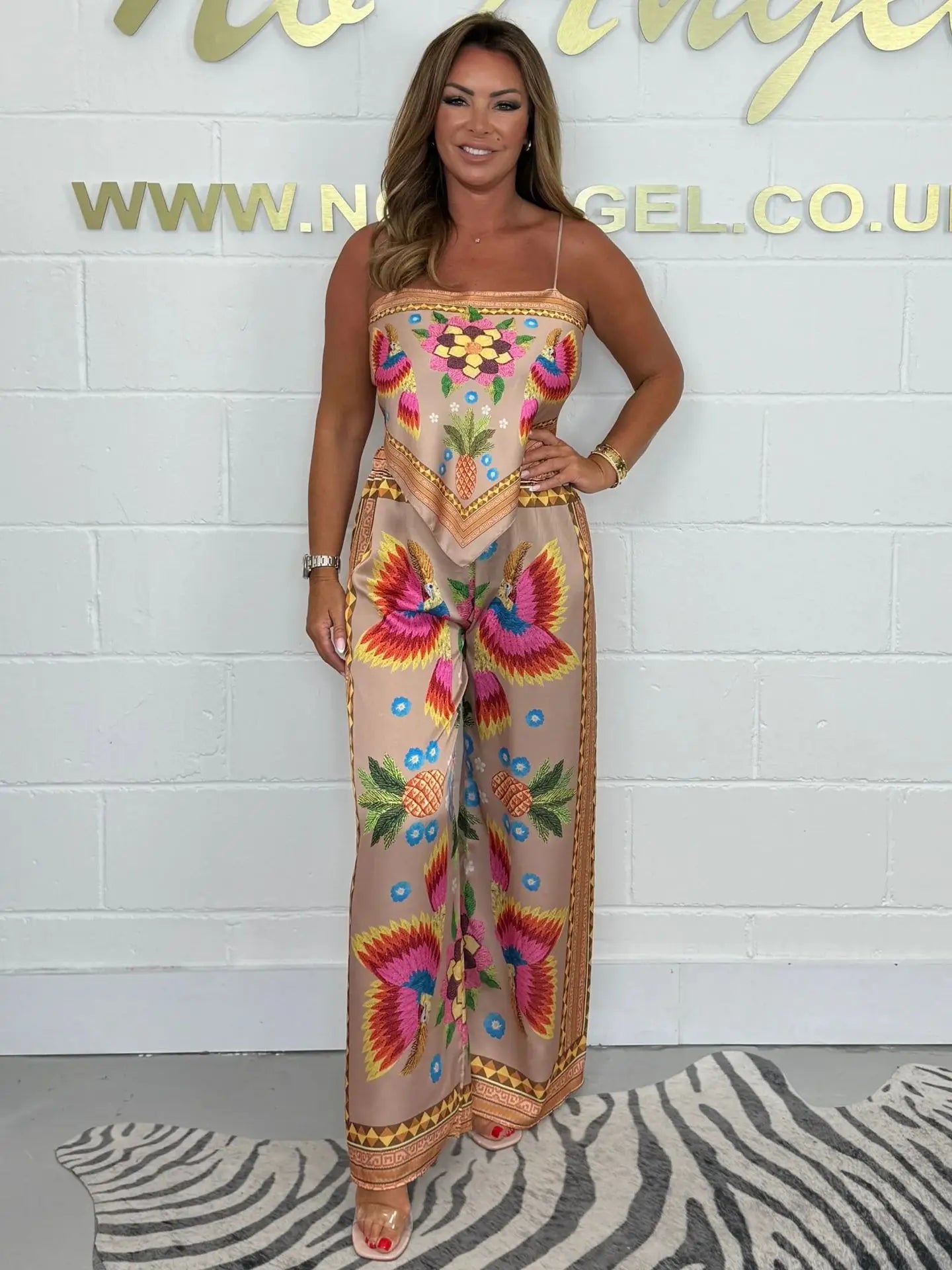 Milana - Women's 2 Piece Exotic Print Set