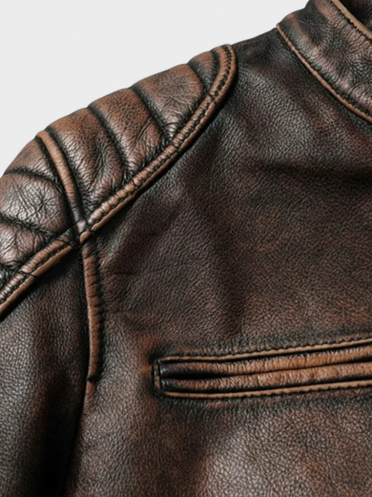 Xavier - Men's Vintage Leather Jacket