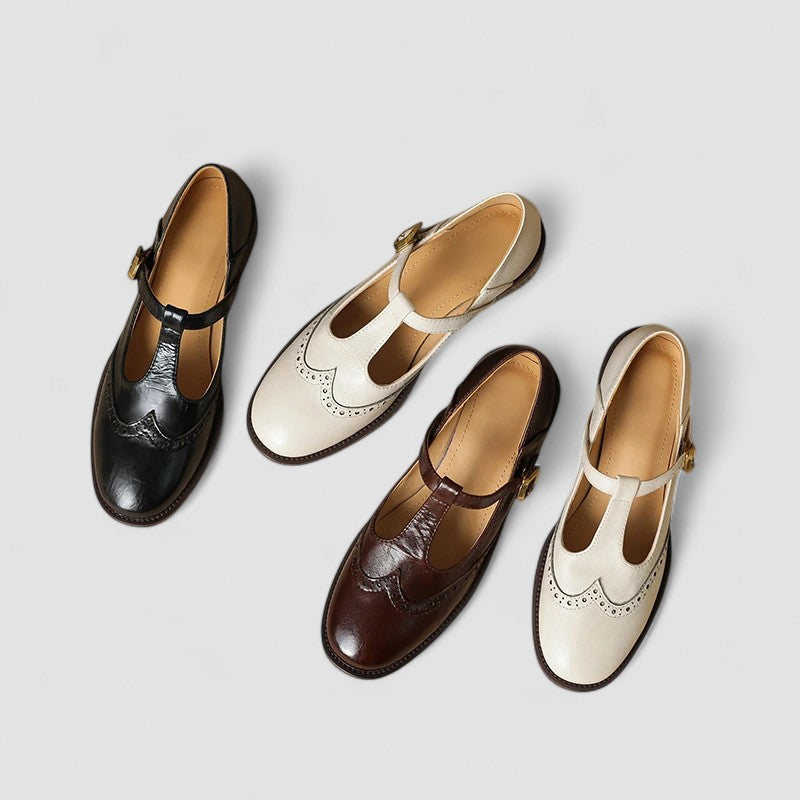 Seliora - Chaussures Mary Jane orthopédiques pour femme avec boucle ajustable