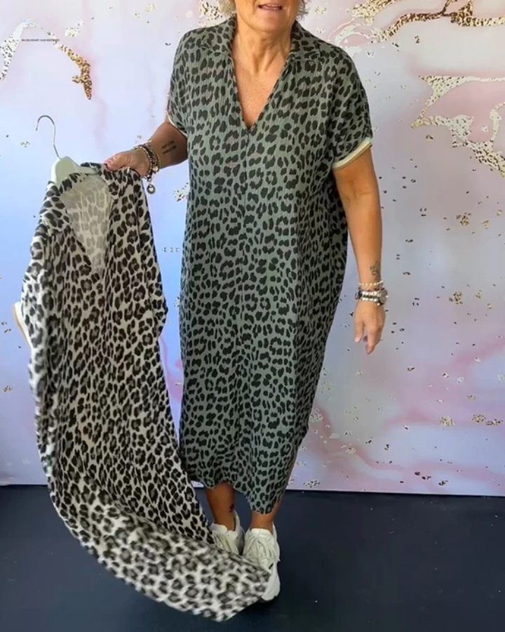 Jaya - Elegant Leopard Dress