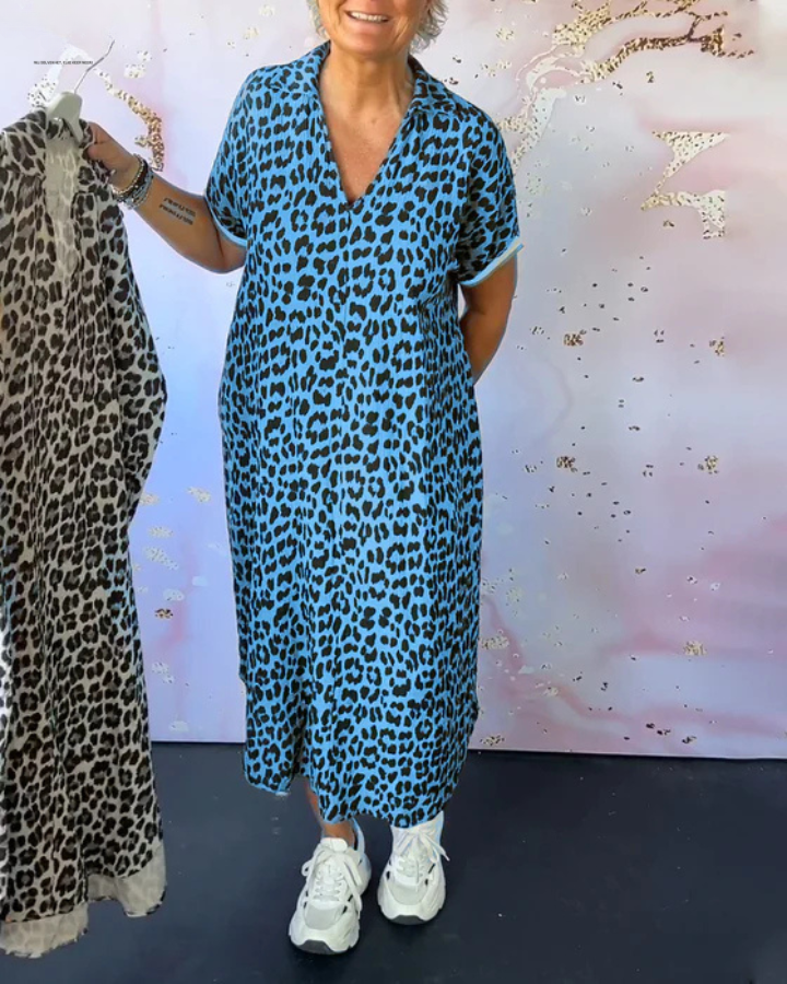 Jaya - Elegant Leopard Dress