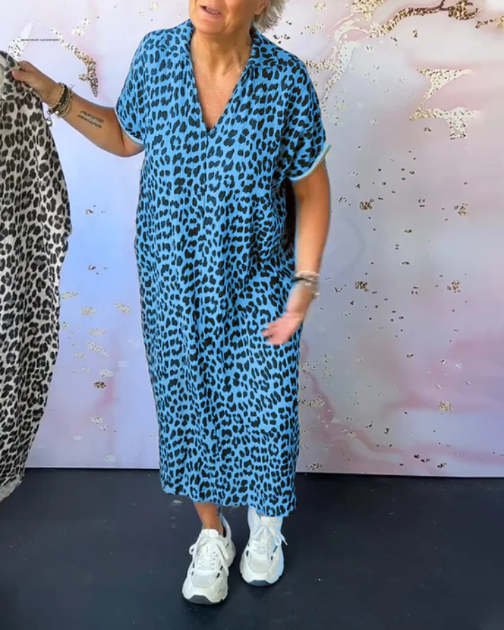 Jaya - Elegant Leopard Dress