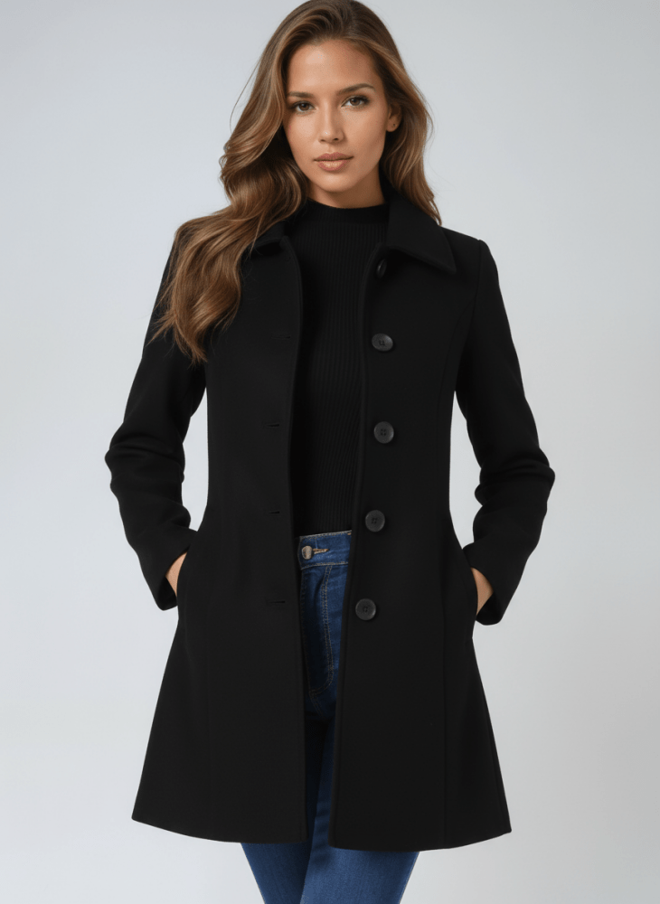 Ceralissea - Manteau d’hiver pour femme à un bouton