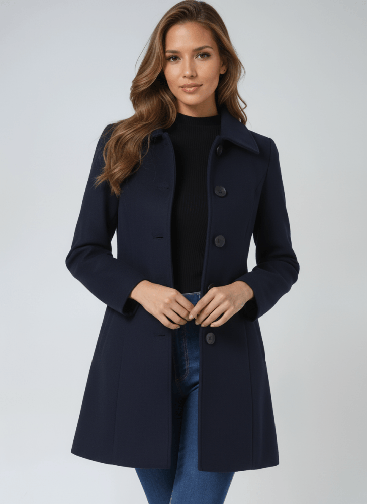 Ceralissea - Manteau d’hiver pour femme à un bouton