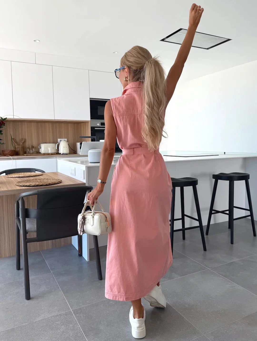 Diane - Robe Maxi en Denim