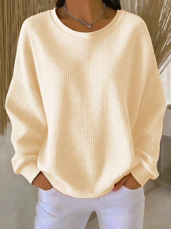 Rhosavienne – Soft Textured Sweater with Enveloping Comfort