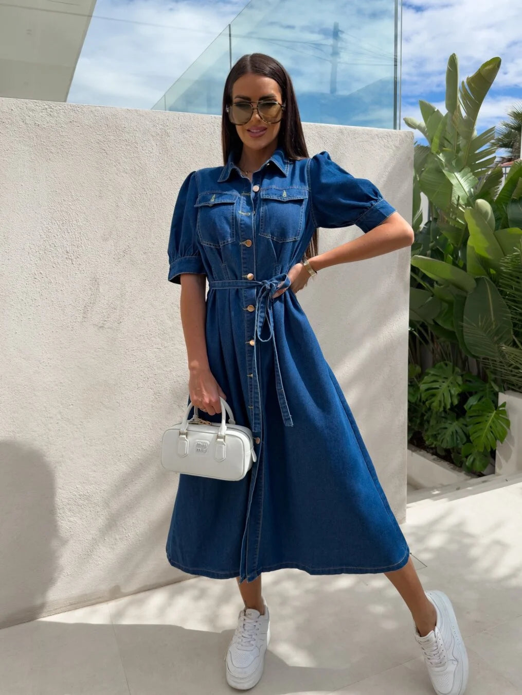Daphne - Sunshine Denim Dress