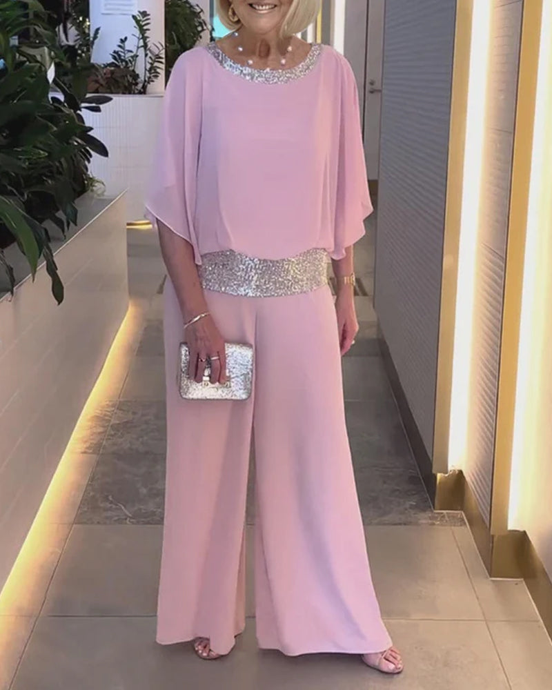 Joie™ - Elegant and modern women's pink sequin set