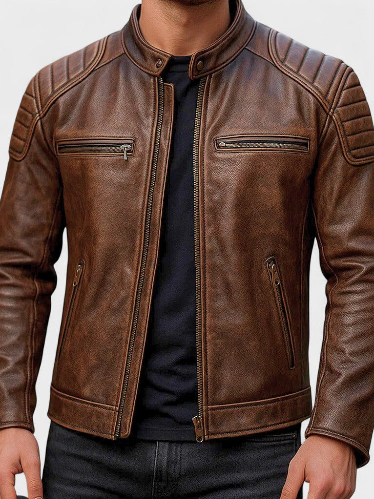 Xavier - Men's Vintage Leather Jacket