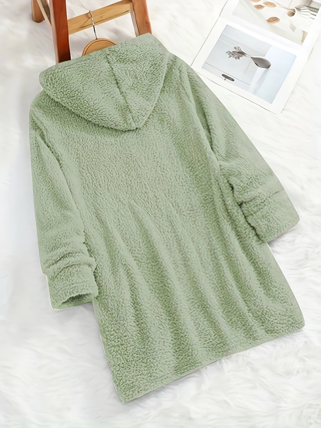 Marilina - Printed Plush Hoodie