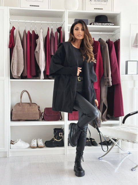 Quelirra - Veste Élégante à Capuche pour l’Automne et l’Hiver