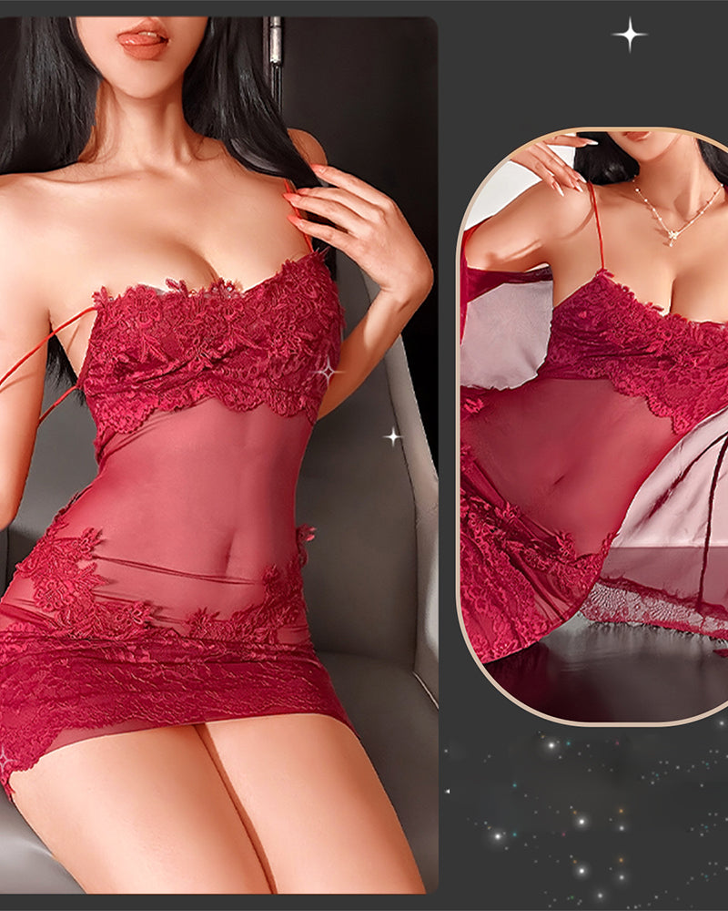 Lunessalora - Elegant Lace Night Set