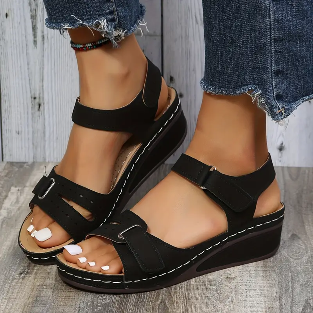 Nolwenn™ - Comfortable and Elegant Sport Wedge Sandals