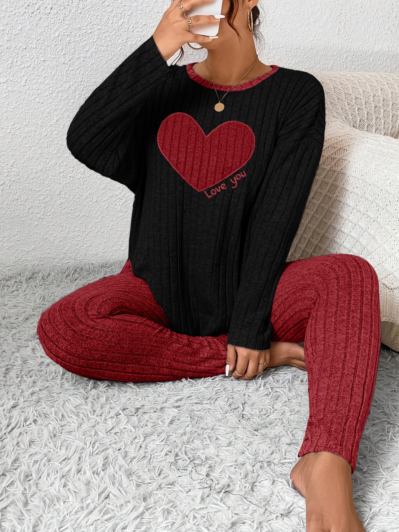 Javelle - Comfort Relax Heart Loungewear Set