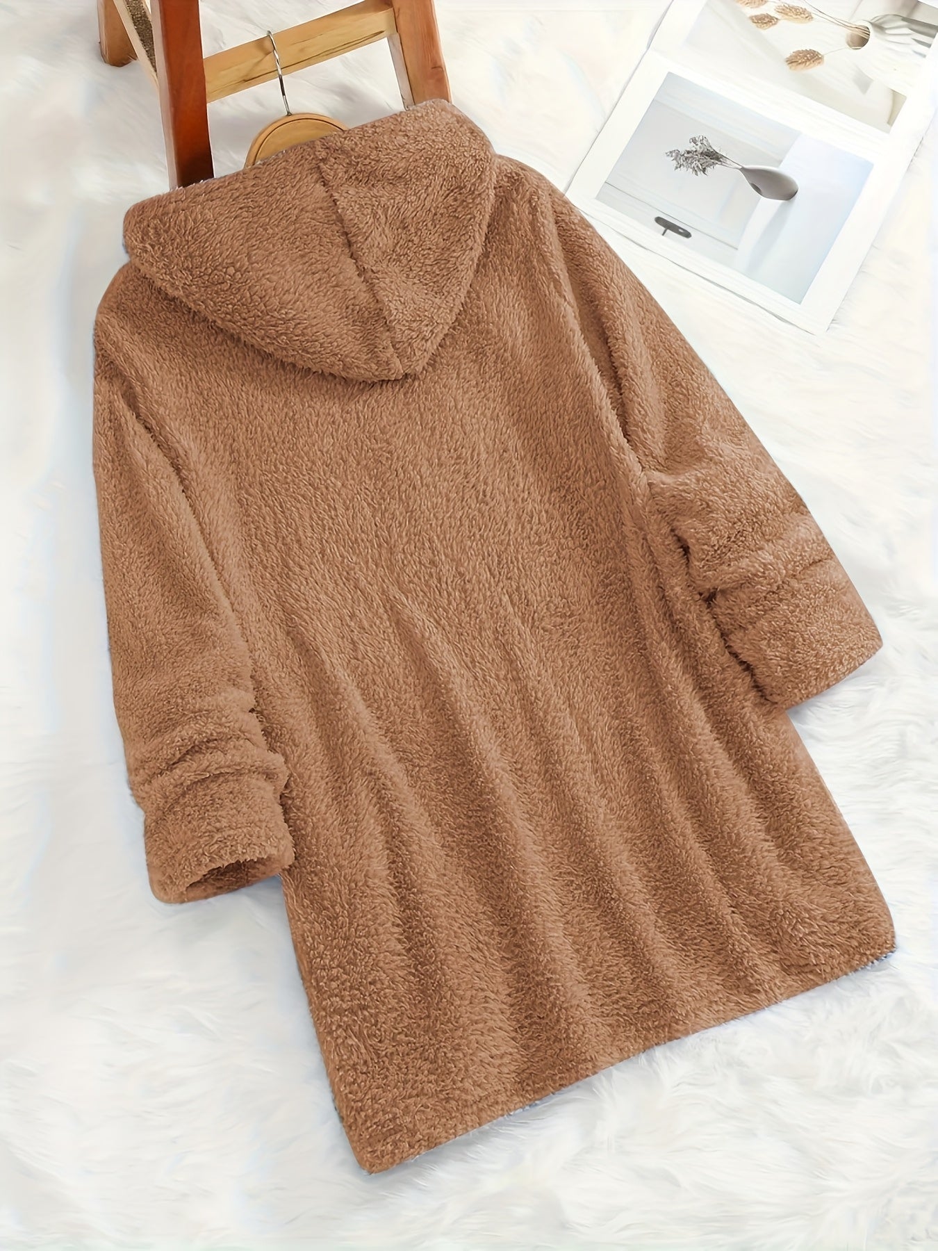 Marilina - Printed Plush Hoodie