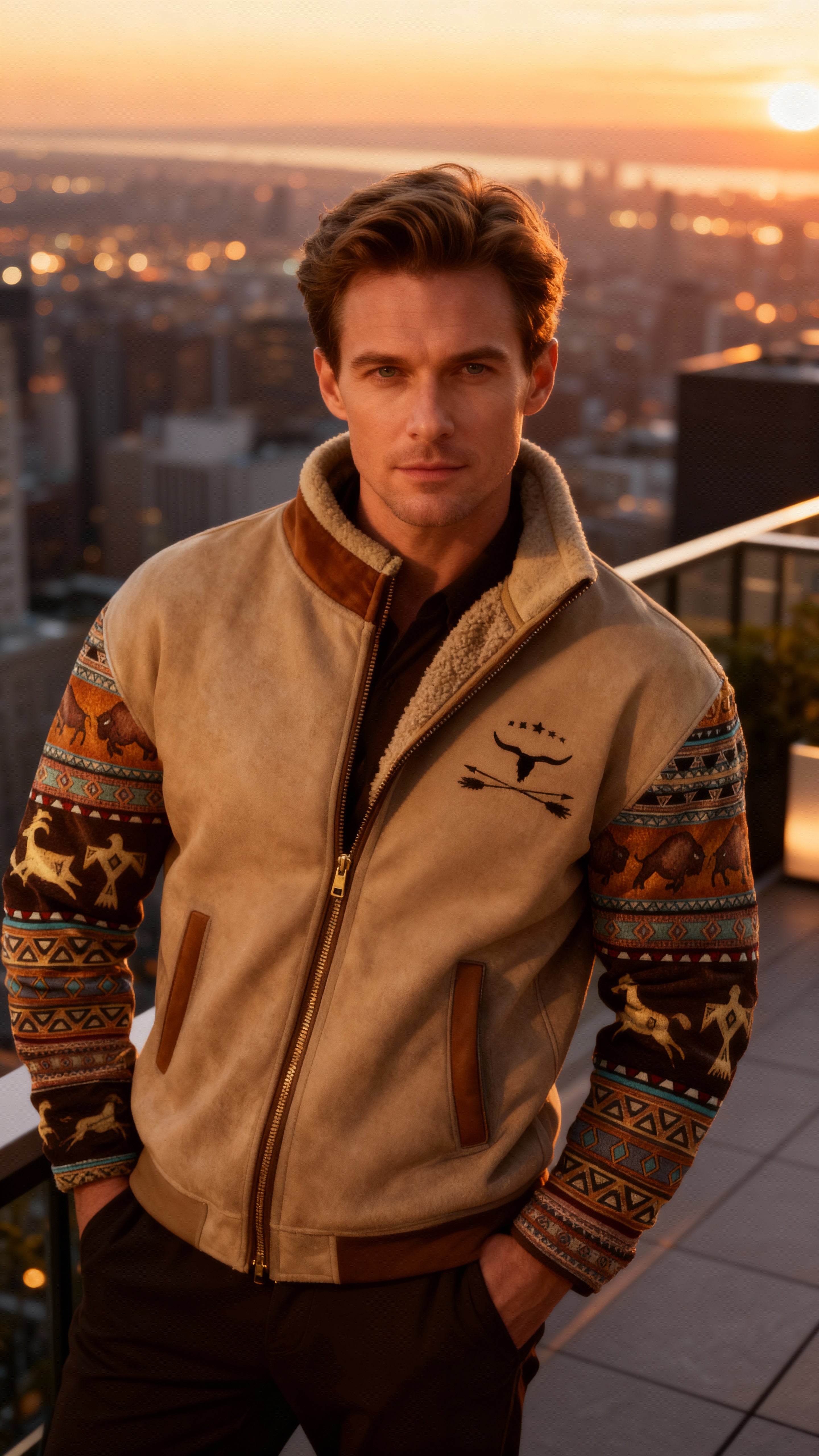 Pascal - Stylish fleece jacket with thermal lining for men